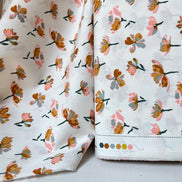 Off White, Floral Print Cotton Fabric- “Watercolor Blooms”- 44” Wide- Art Gallery Fabrics- AGF