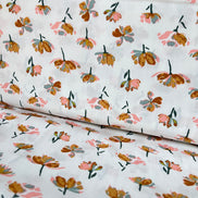 Off White, Floral Print Cotton Fabric- “Watercolor Blooms”- 44” Wide- Art Gallery Fabrics- AGF