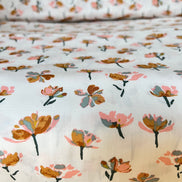 Off White, Floral Print Cotton Fabric- “Watercolor Blooms”- 44” Wide- Art Gallery Fabrics- AGF