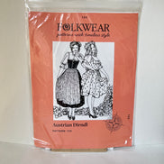 Austrian Dirndl- Folkwear Patterns- 123- Printed Paper Pattern- Misses XS-3XL