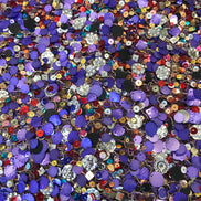 Multicolor Sequins- Purple- 39