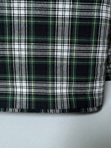 Sevenberry: Green, Very Dark Navy, Yellow, White Classic Plaid Twill- Lightweight Cotton- 57” Wide- SB-13110D17-29