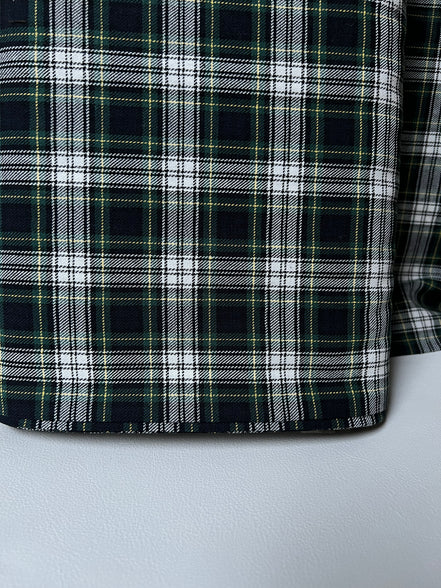 Sevenberry: Green, Very Dark Navy, Yellow, White Classic Plaid Twill- Lightweight Cotton- 57” Wide- SB-13110D17-29