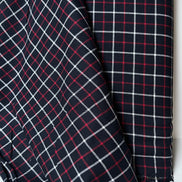Sevenberry: Red, Very Dark Navy, White Classic Plaid Twill- Lightweight Cotton- 57” Wide- SB-13110D18-9