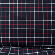 Sevenberry: Red, Very Dark Navy, White Classic Plaid Twill- Lightweight Cotton- 57” Wide- SB-13110D18-9