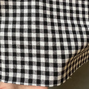 Essex Yarn Dyed Classic Wovens- Linen- Cotton Blend- Black- Gingham- 43” Wide