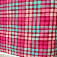 Mammoth Junior Flannel- “AZALEA”- Hot Pink, Light Purple, Aqua- Cotton- 44” Wide