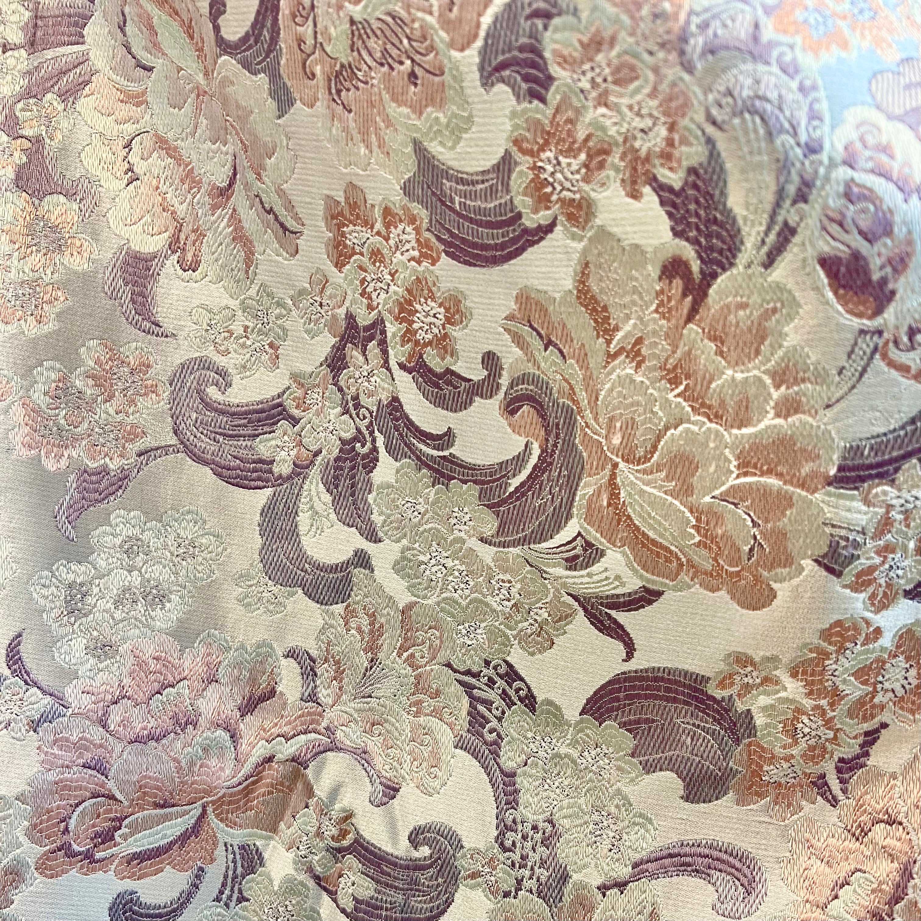 Lilac, Pink, White Floral Brocade- 56