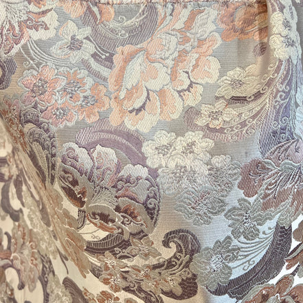 Lilac, Pink, White Floral Brocade- 56" (1716)
