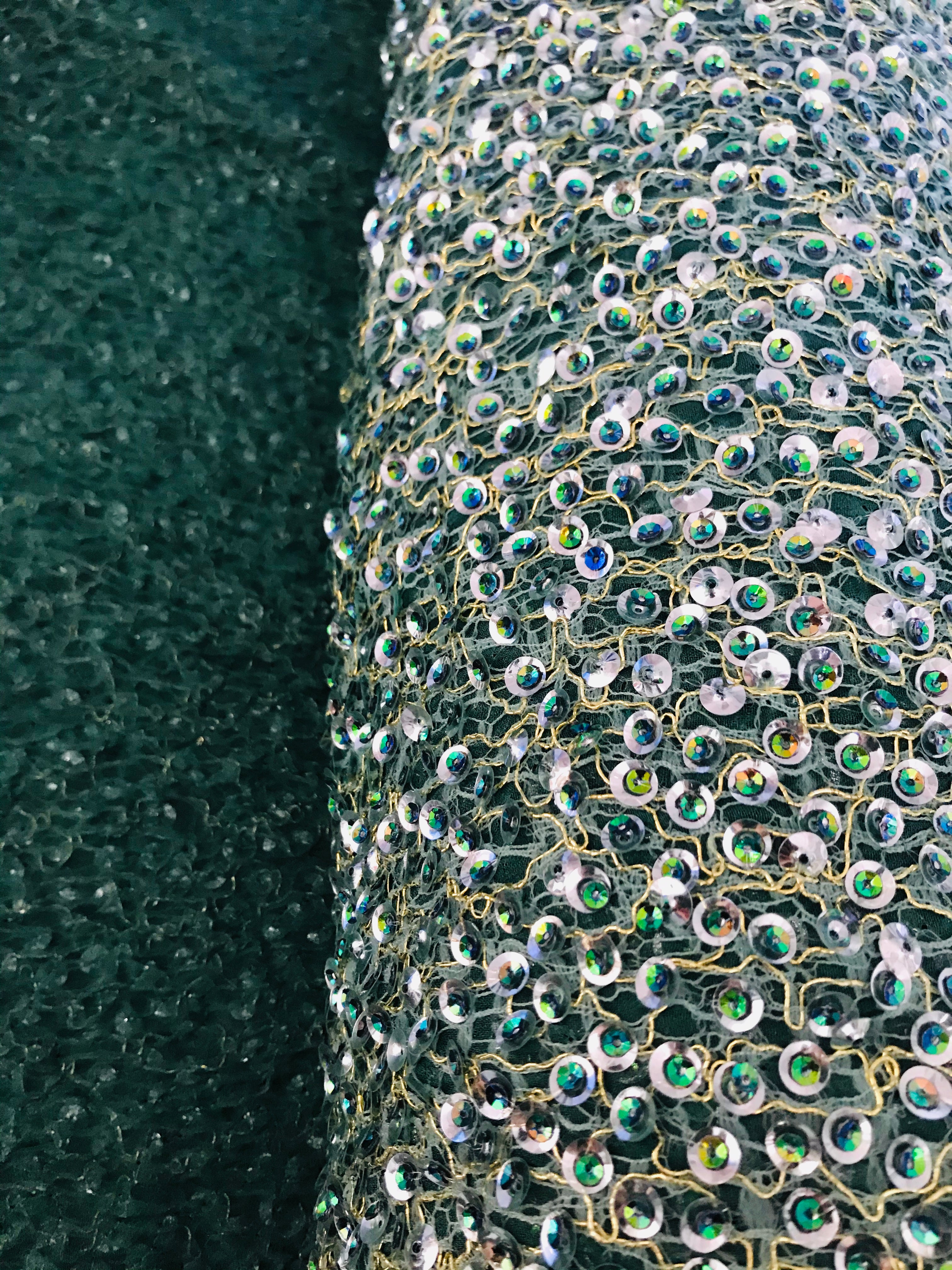 Green and Silver Sequins- 39