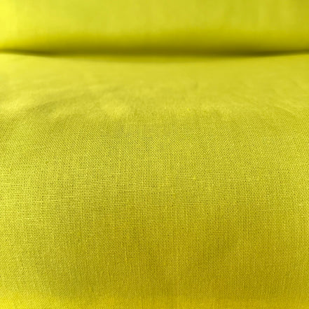 Chartreuse Green "Pear" Brussels Washer Linen- Rayon Blend Fabric- 52" Wide