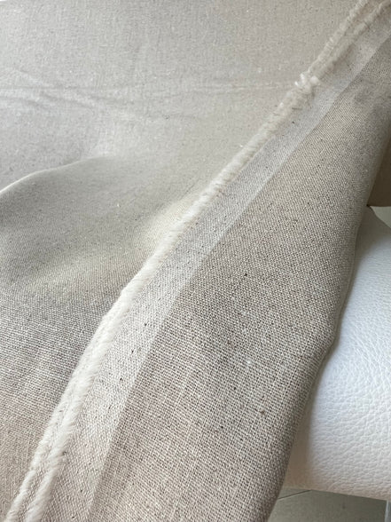 Beige "Soft Sand” Linen- Cotton Blend- 58” Wide- Art Gallery Fabrics/ AGF