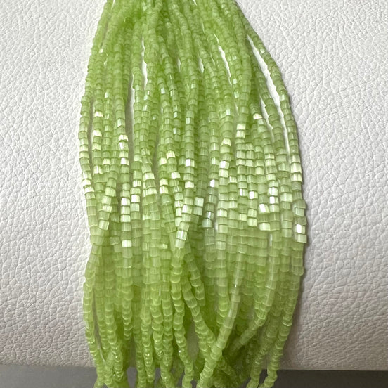 Satin Light Green 2 Cut Beads- 11* (2191)