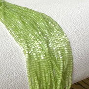 Satin Light Green 2 Cut Beads- 11* (2191)