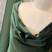 Hunter Green Spandex Velvet- 60” Wide