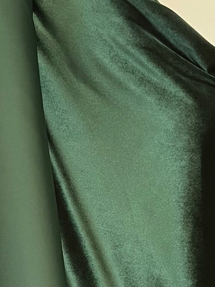 Hunter Green Spandex Velvet- 60” Wide