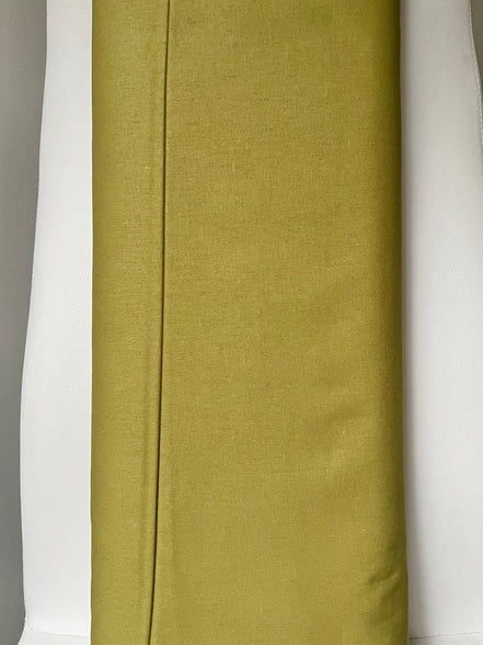 Light Olive Green “Jungle" Essex Linen- Cotton Blend Fabric- 43" Wide