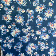 Optic Floral (B)- Blue- Liberty Tana Lawn