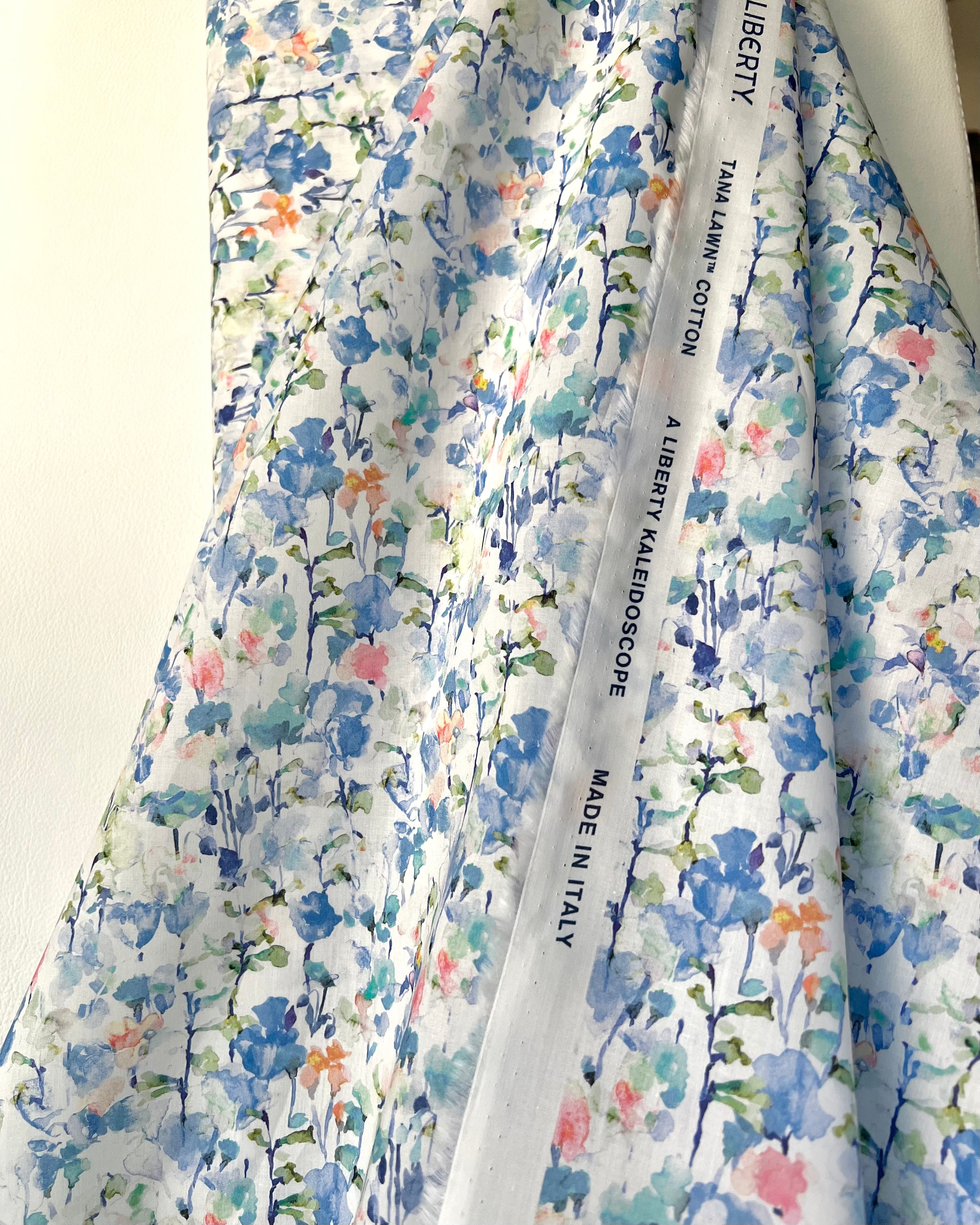 Inky Fields (C)- Blue- Liberty Tana Lawn