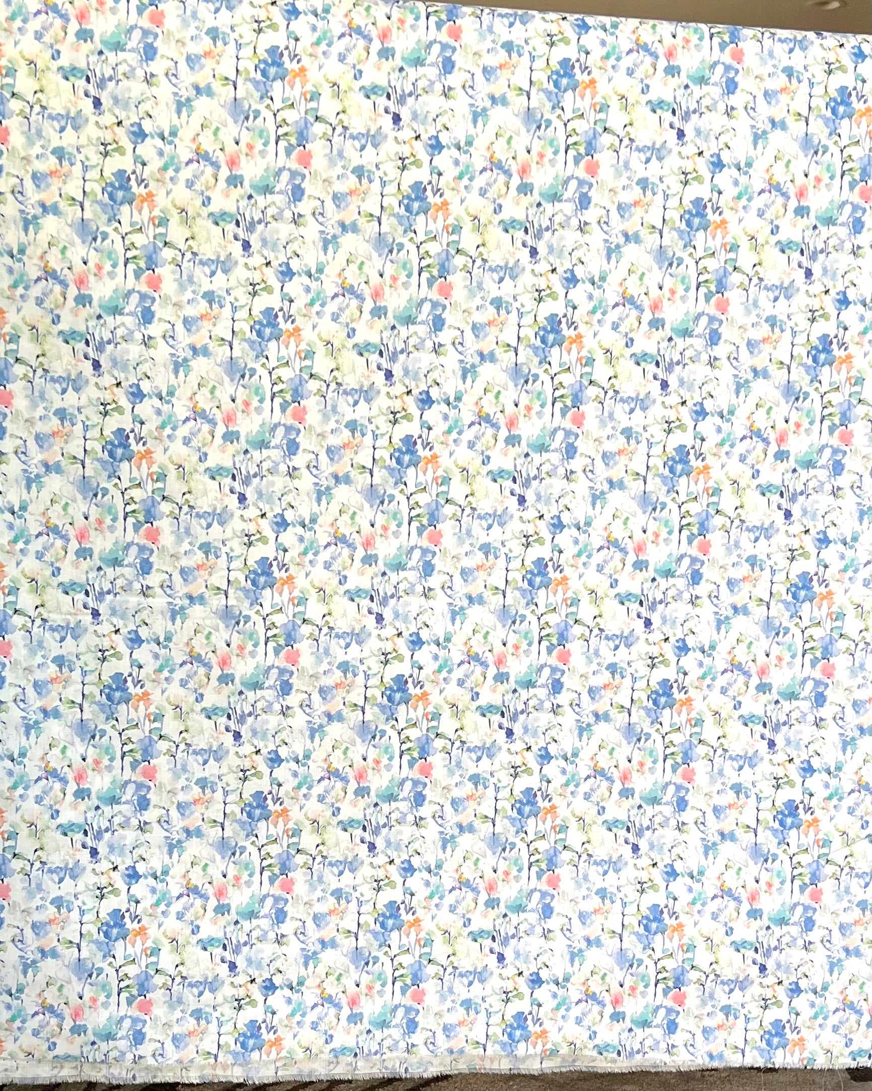 Inky Fields (C)- Blue- Liberty Tana Lawn