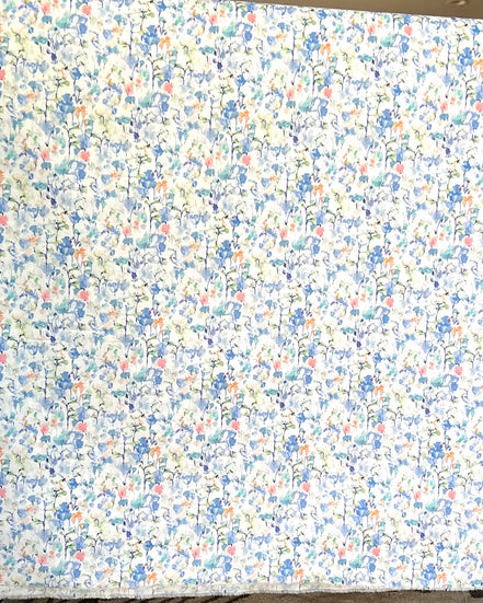 Inky Fields (C)- Blue- Liberty Tana Lawn