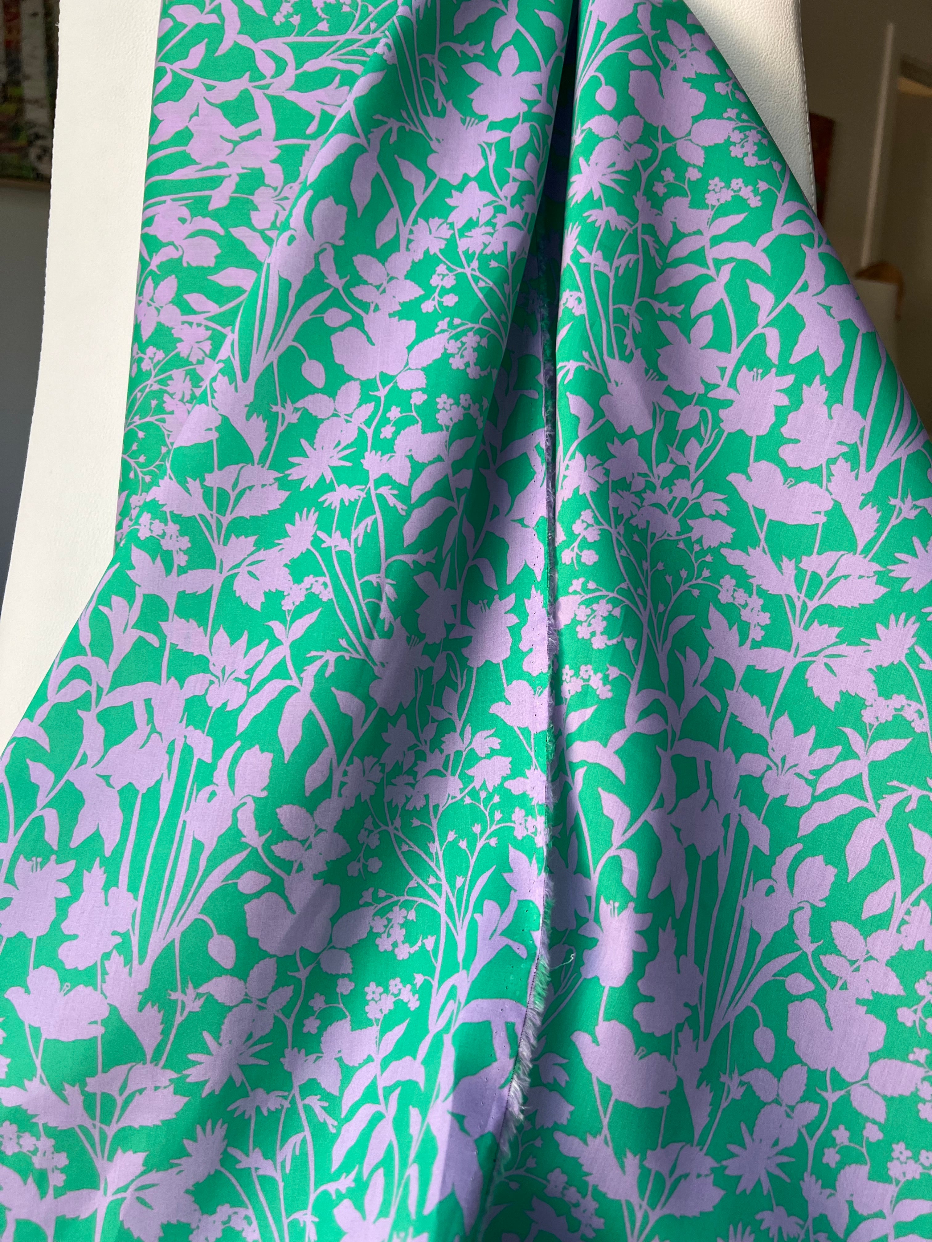 Ophelia’s Silhouette (A)- Green- Liberty Tana Lawn