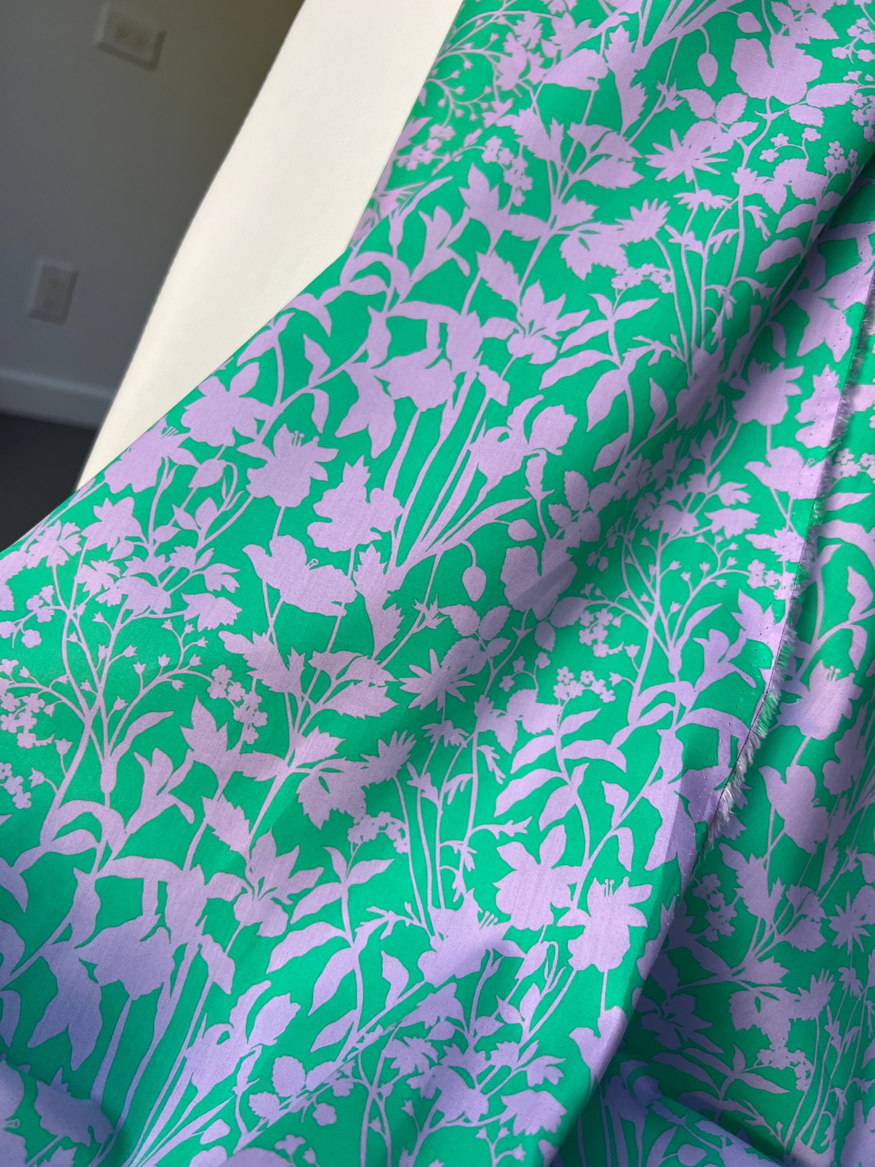 Ophelia’s Silhouette (A)- Green- Liberty Tana Lawn