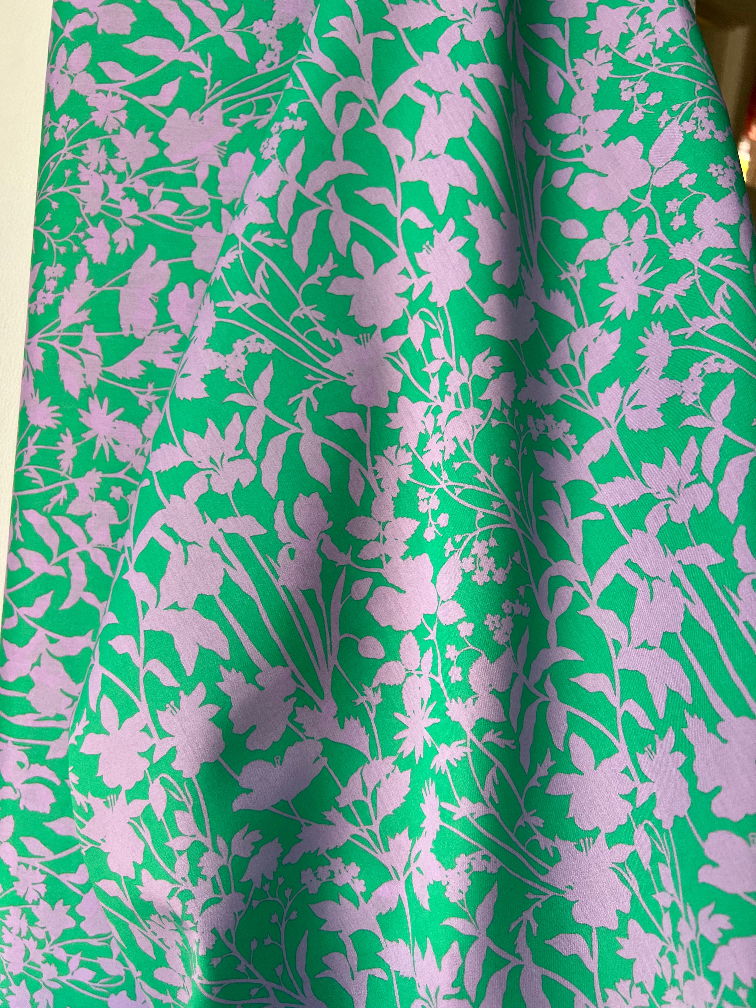 Ophelia’s Silhouette (A)- Green- Liberty Tana Lawn