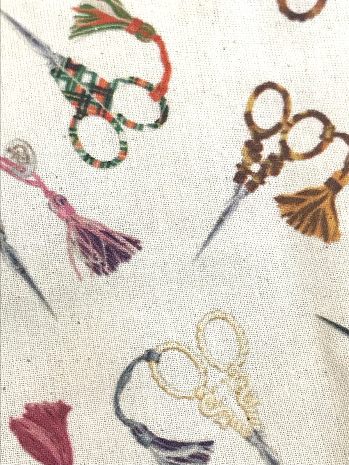 Half Yard- Sajou Embroidery Scissors Cotton Fabric- 59