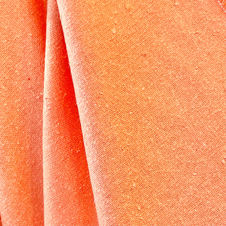 Coral or Orange Silk Noil- 45" Wide