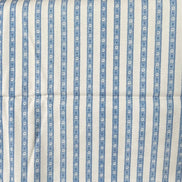 Half Yard- Sajou Blue and White Stripes- Cotton Fabric- 59