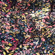 Liberty Felda- Black Belgravia Silk Satin- 54” Wide