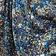 Liberty Felda- Dark Blue Belgravia Silk Satin- 54” Wide