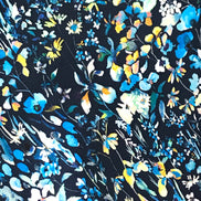 Liberty Felda- Dark Blue Belgravia Silk Satin- 54” Wide