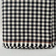Sevenberry: Black, Off White Gingham Twill- Lightweight Cotton- 57” Wide- “Pepper”- SB-13110D13-188