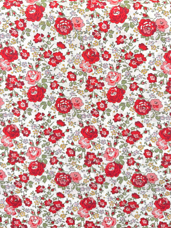 Liberty London- “Felicite" Tana Lawn Cotton- 54” - Red, Green
