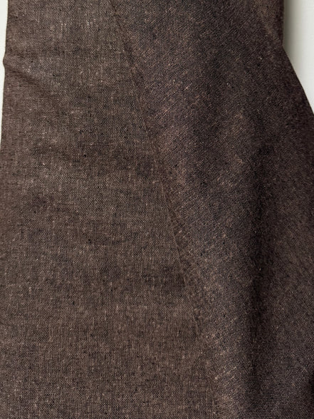 Brussels Washer Yarn Dye- Linen Rayon Blend- Dark Brown “Espresso"- 52" Wide