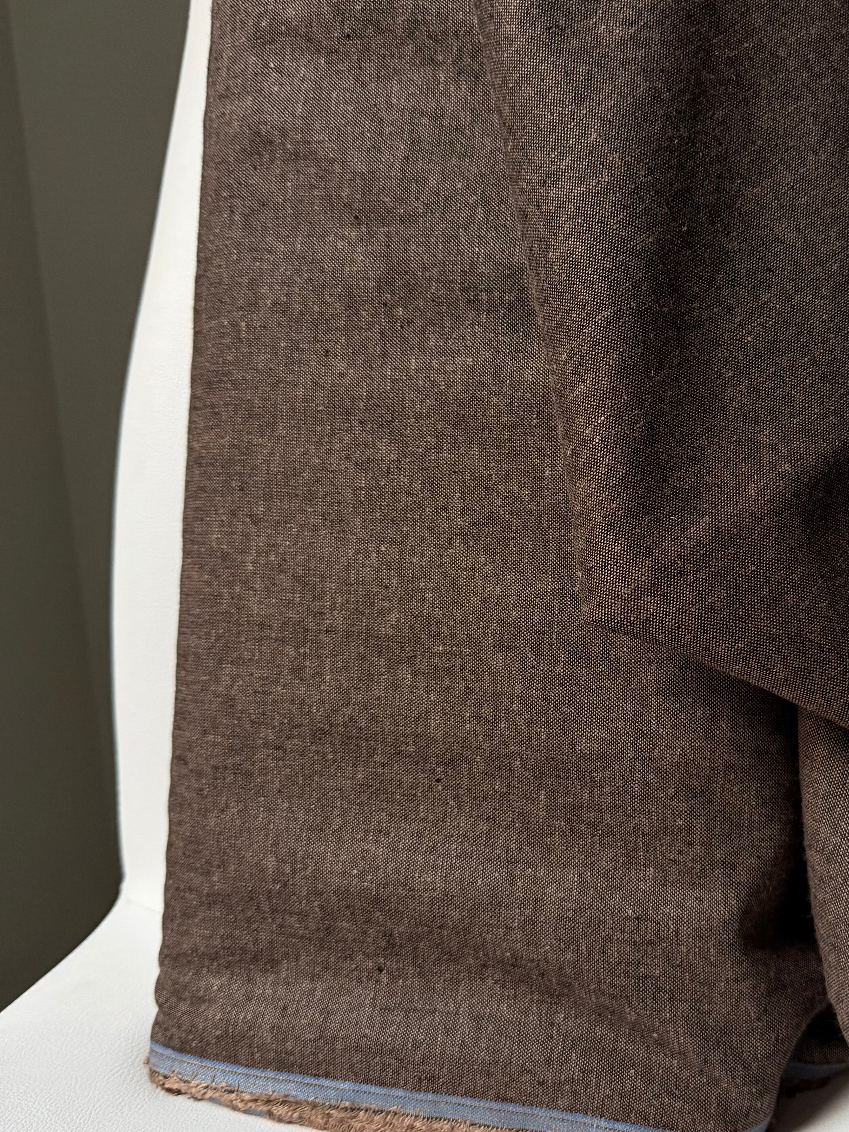 Brussels Washer Yarn Dye- Linen Rayon Blend- Dark Brown “Espresso