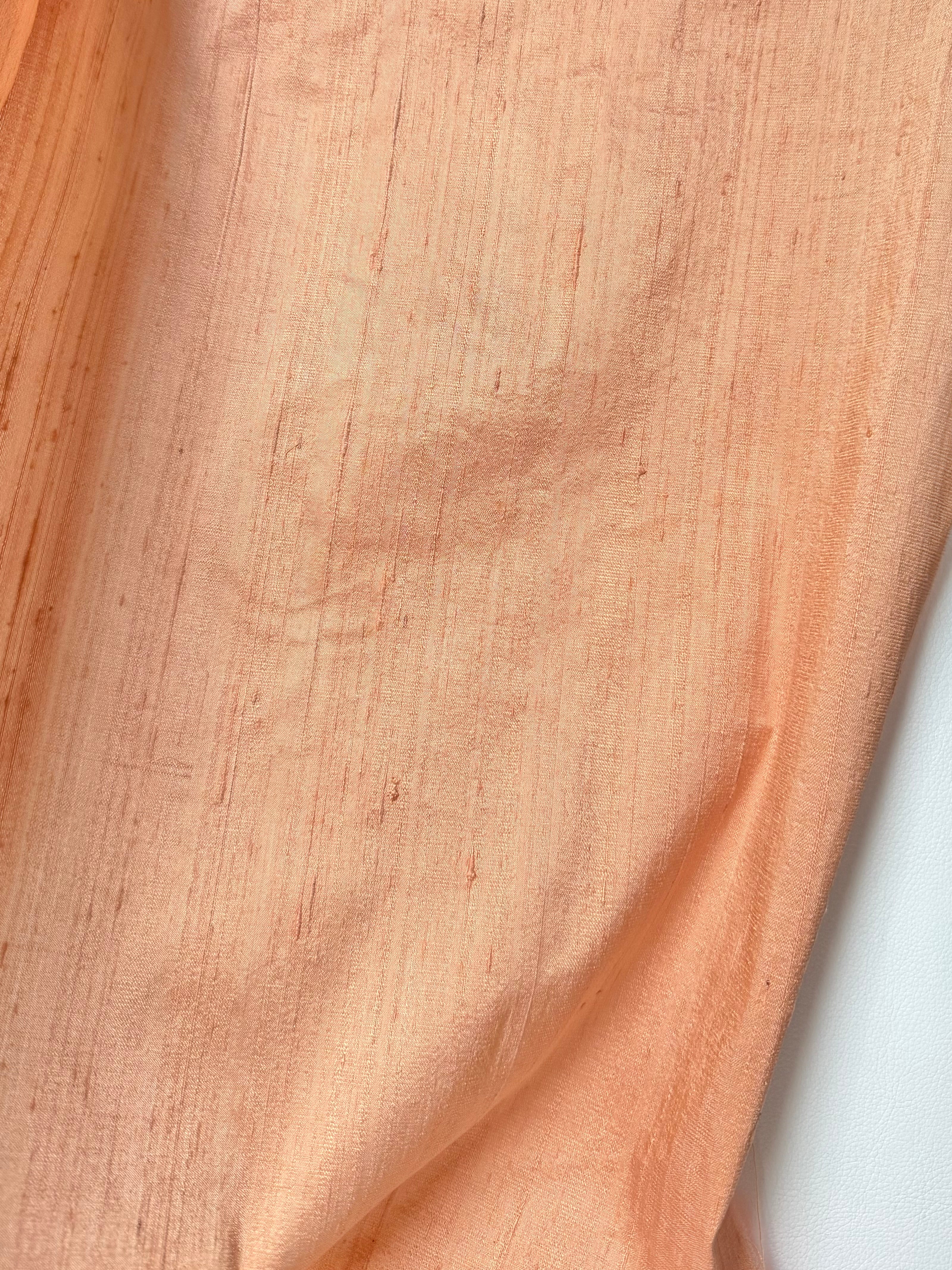 Peach #050 Silk Dupioni- Spechler Vogel- 45” Wide (819)