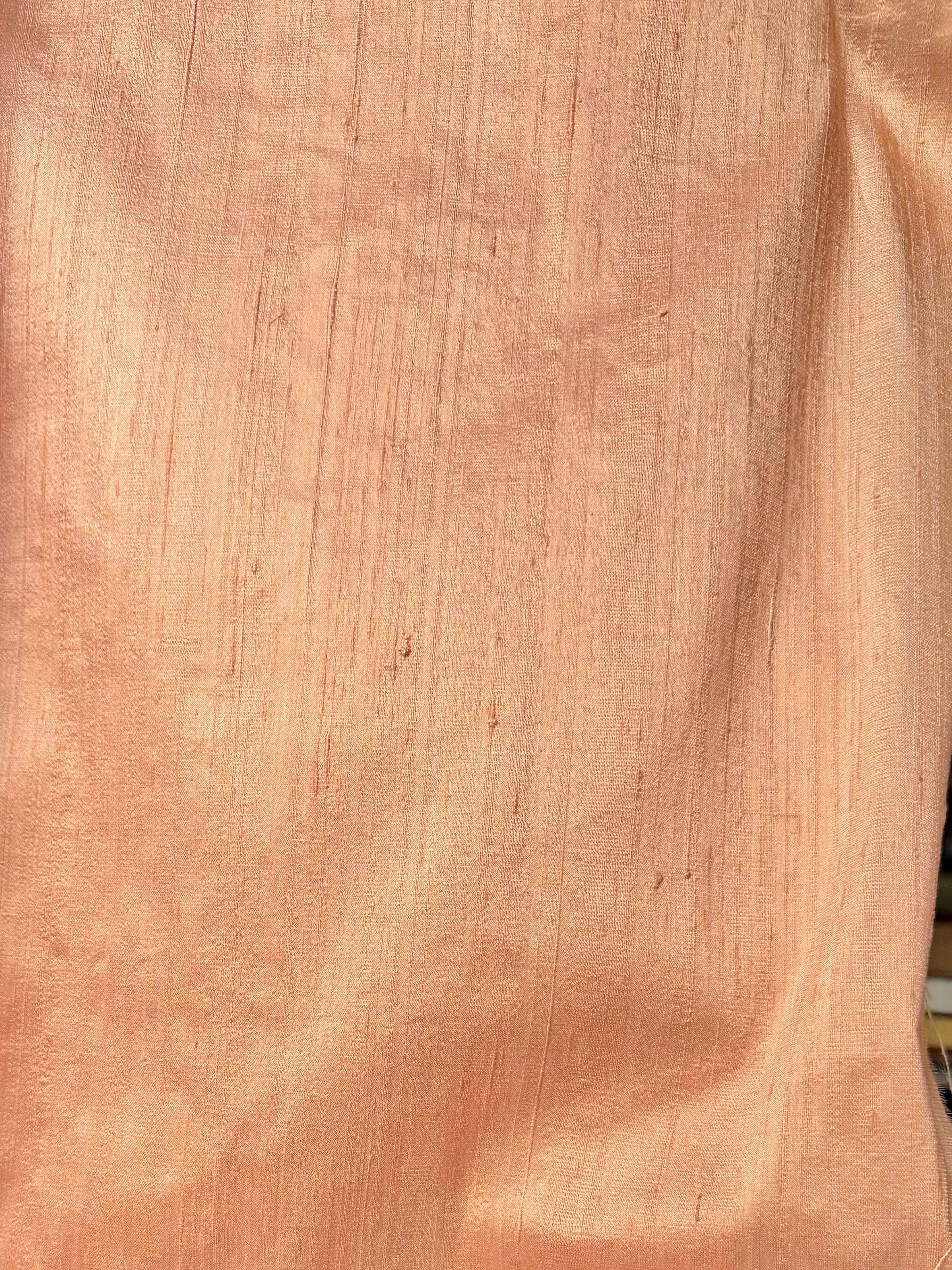Peach #050 Silk Dupioni- Spechler Vogel- 45” Wide (819)