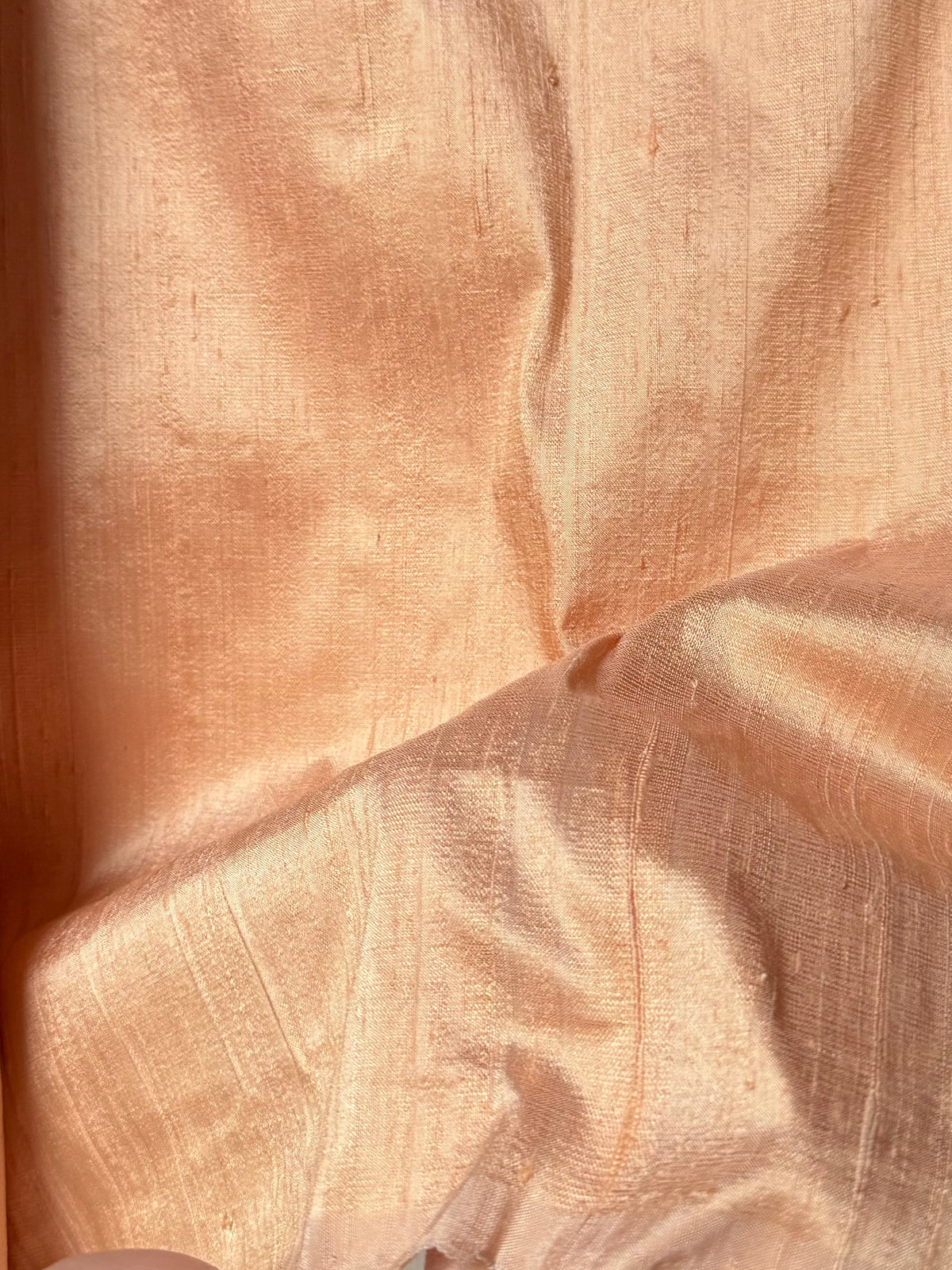 Peach #050 Silk Dupioni- Spechler Vogel- 45” Wide (819)