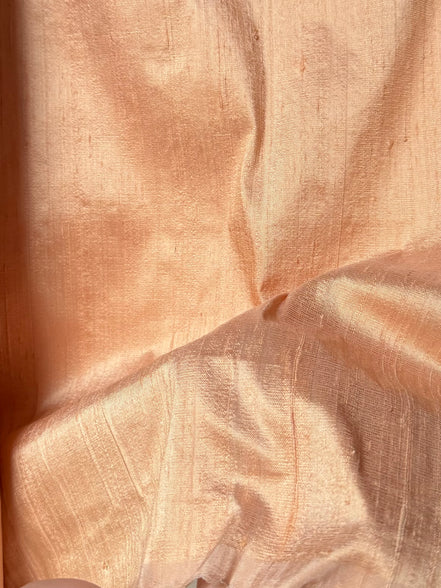 Peach #050 Silk Dupioni- Spechler Vogel- 45” Wide (819)