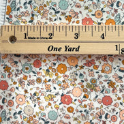 Colorful Floral Print Cotton Fabric - “Small & Sweet
