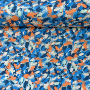 Colorful Abstract Critters Print Cotton Fabric- “Freaky Fusion
