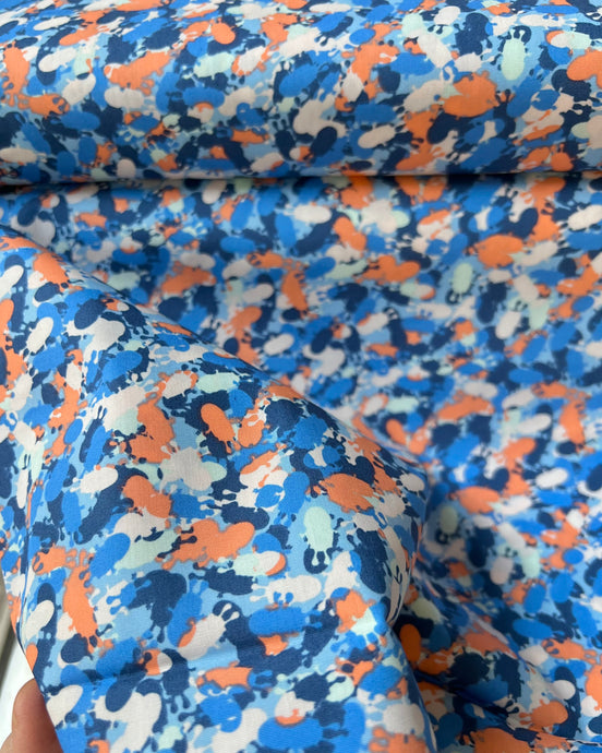 Colorful Abstract Critters Print Cotton Fabric- “Freaky Fusion"- Art Gallery Monsterville