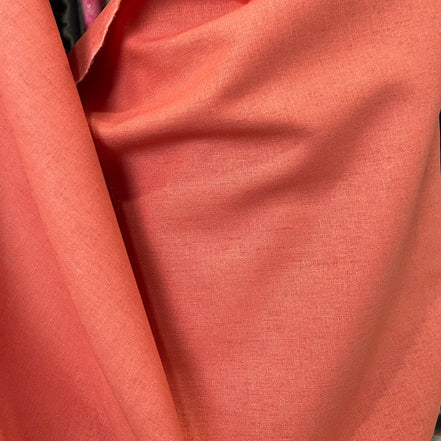 Pink Clay Brussels Washer Linen- Rayon Blend Fabric- 52" Wide