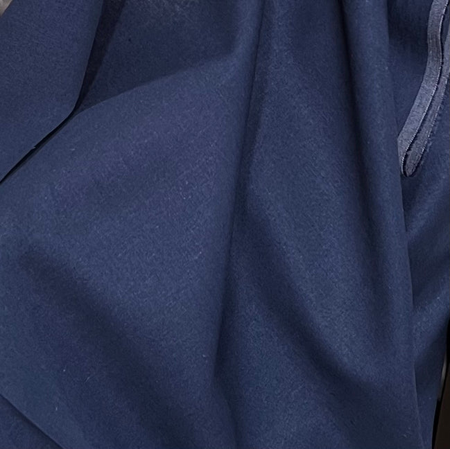 Dark Blue "Indigo" Brussels Washer Linen- Rayon Blend Fabric- 52" Wide