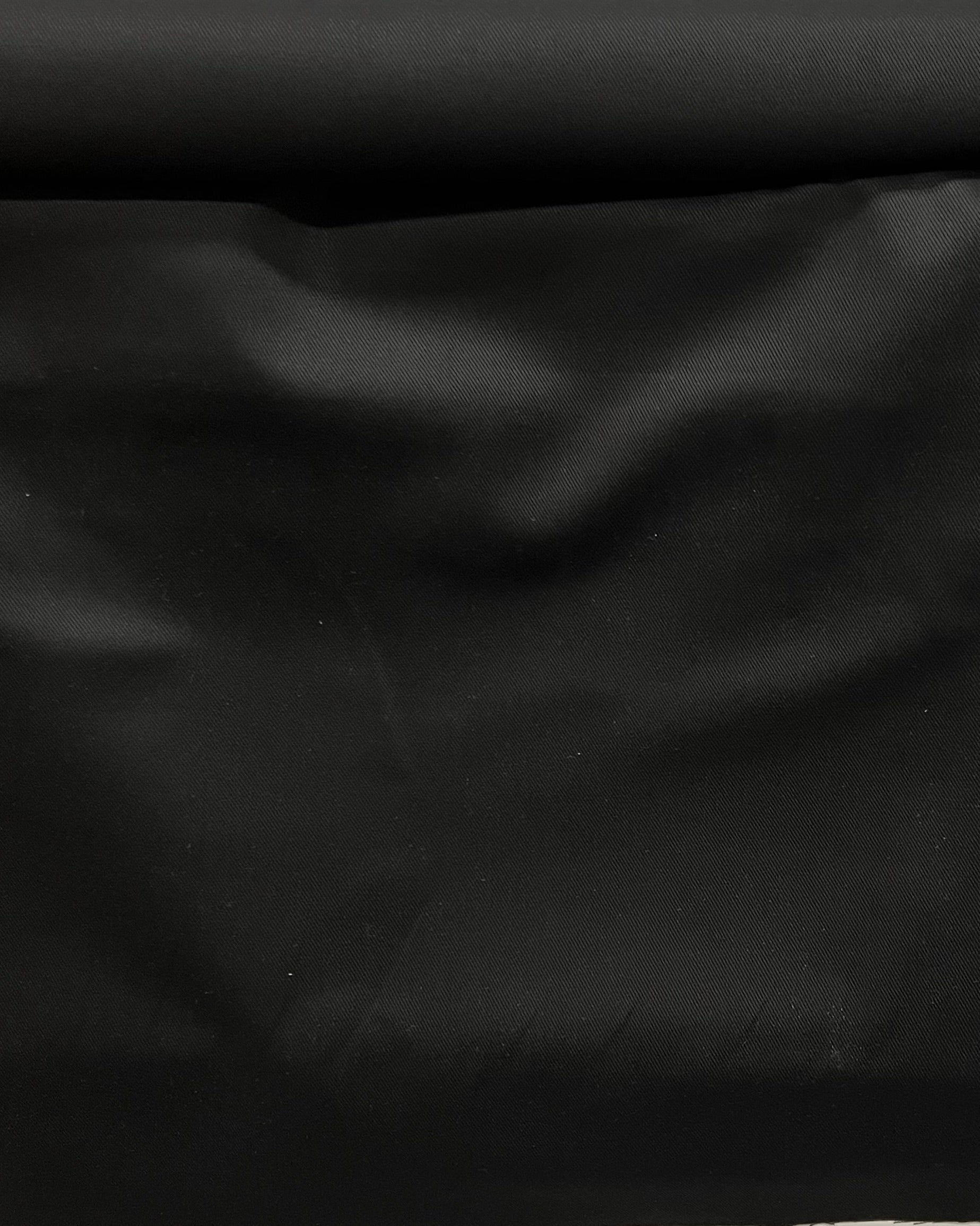 Black Cotton Twill- 44” Wide- Ventana Twill- 7.9 oz