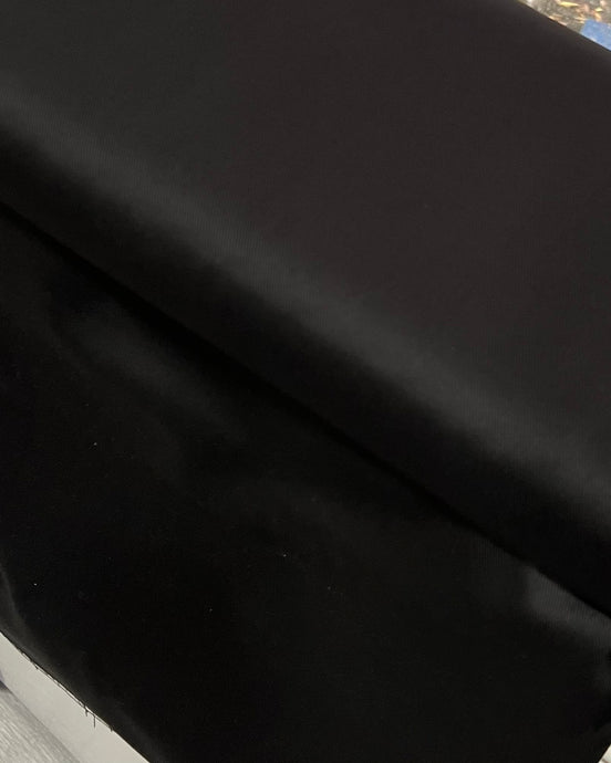 Black Cotton Twill- 44” Wide- Ventana Twill- 7.9 oz