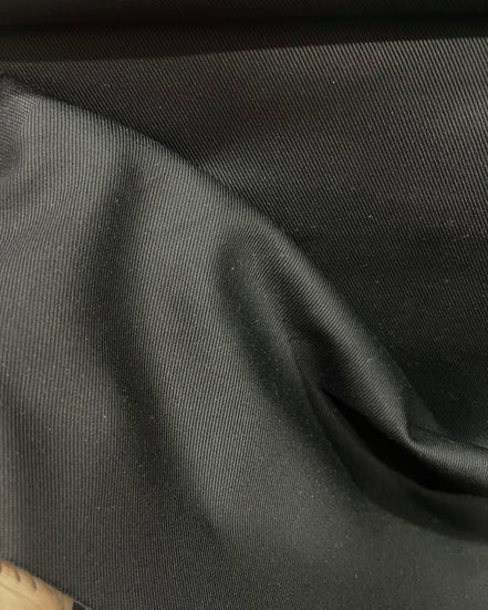Black Cotton Twill- 44” Wide- Ventana Twill- 7.9 oz
